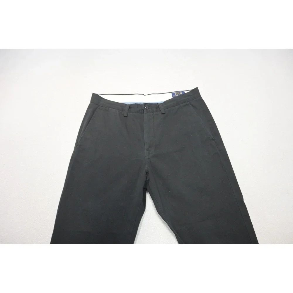 Polo Ralph Lauren Chino Pants Mens 33x30 Black Classic Fit Cotton Excellent